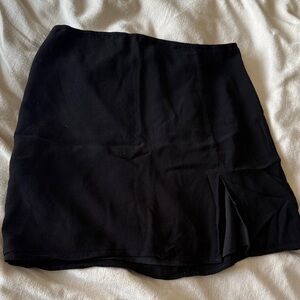 Aritzia Sunday Best Black Mini Skirt with Slit